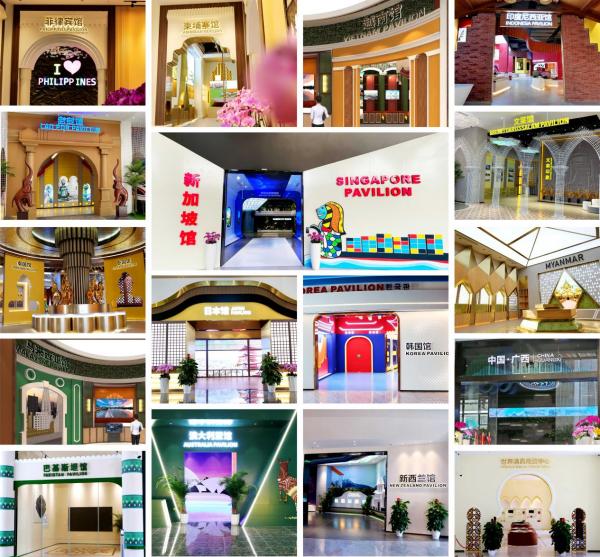 中國(guó)—東盟特色商品匯聚中心展館一覽。 中新物流園供圖