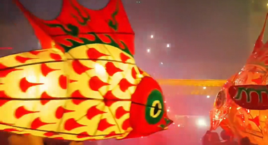 安徽歙縣再現(xiàn)夢幻“魚龍舞”